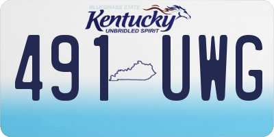 KY license plate 491UWG