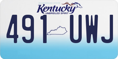 KY license plate 491UWJ