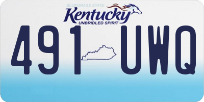 KY license plate 491UWQ