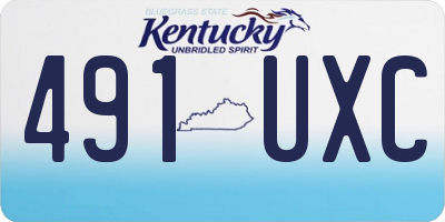 KY license plate 491UXC