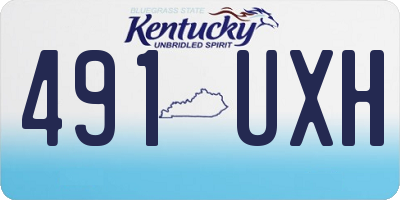KY license plate 491UXH