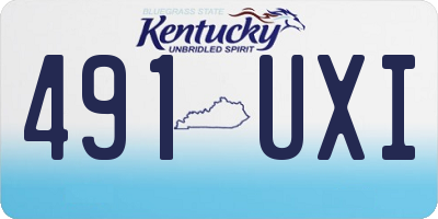 KY license plate 491UXI