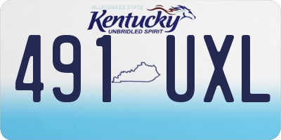 KY license plate 491UXL