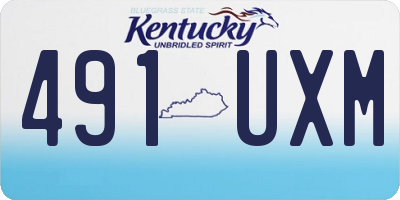 KY license plate 491UXM