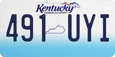 KY license plate 491UYI
