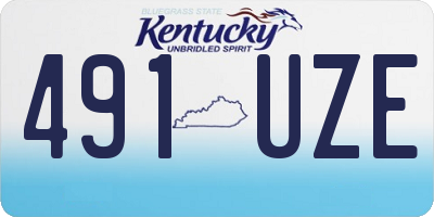 KY license plate 491UZE