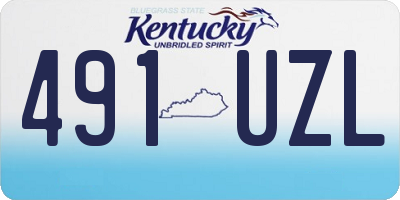 KY license plate 491UZL