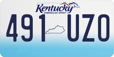 KY license plate 491UZO