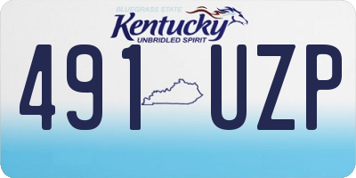 KY license plate 491UZP
