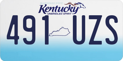 KY license plate 491UZS