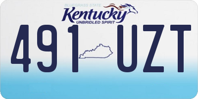 KY license plate 491UZT