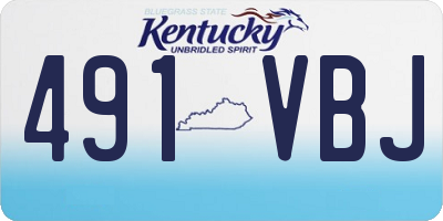 KY license plate 491VBJ