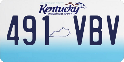 KY license plate 491VBV
