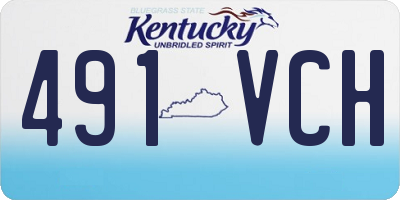 KY license plate 491VCH