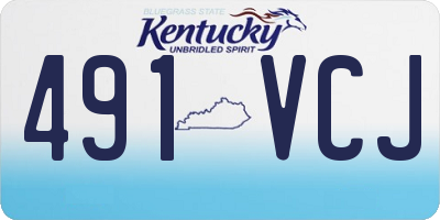 KY license plate 491VCJ