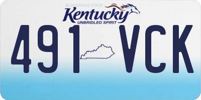 KY license plate 491VCK