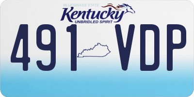 KY license plate 491VDP