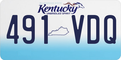 KY license plate 491VDQ