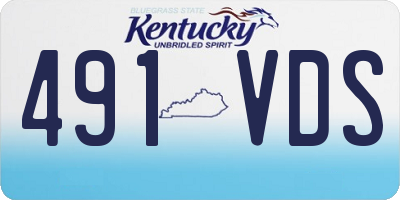 KY license plate 491VDS
