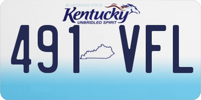 KY license plate 491VFL