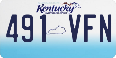 KY license plate 491VFN