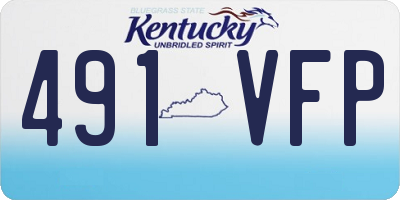 KY license plate 491VFP