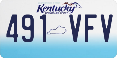 KY license plate 491VFV