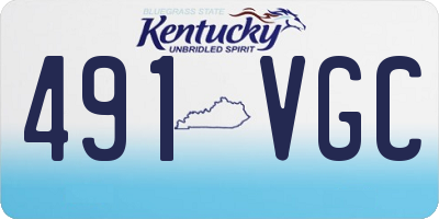 KY license plate 491VGC
