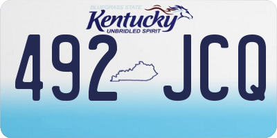 KY license plate 492JCQ