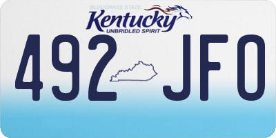 KY license plate 492JFO