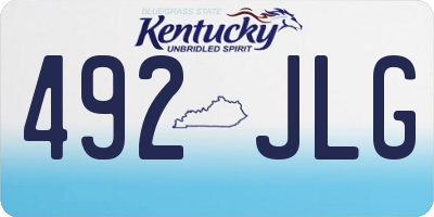 KY license plate 492JLG