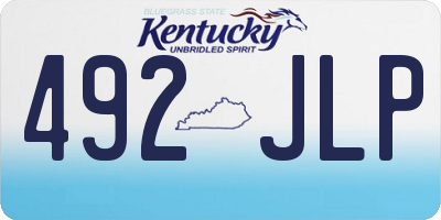 KY license plate 492JLP