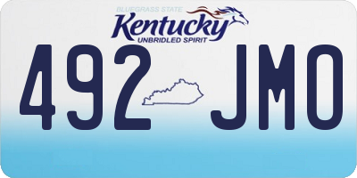KY license plate 492JMO