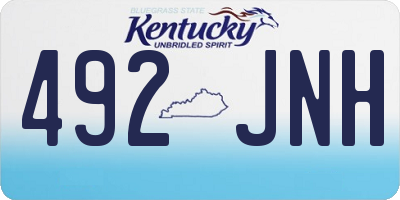 KY license plate 492JNH