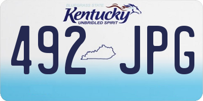 KY license plate 492JPG