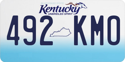 KY license plate 492KMO