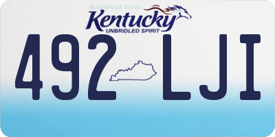 KY license plate 492LJI
