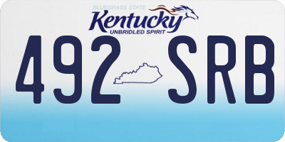 KY license plate 492SRB