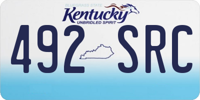 KY license plate 492SRC
