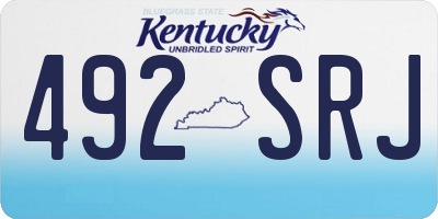 KY license plate 492SRJ