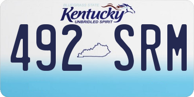 KY license plate 492SRM