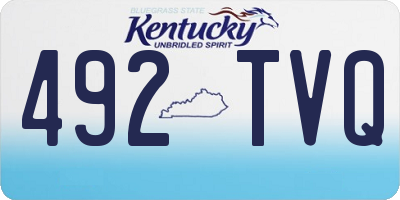 KY license plate 492TVQ