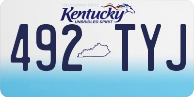 KY license plate 492TYJ