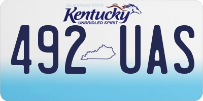 KY license plate 492UAS