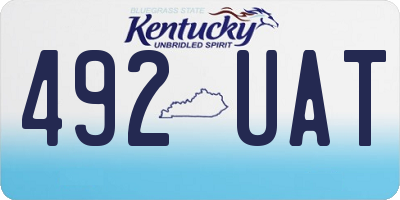 KY license plate 492UAT