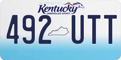 KY license plate 492UTT
