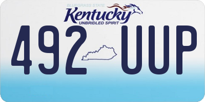 KY license plate 492UUP