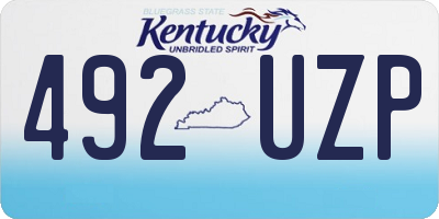 KY license plate 492UZP