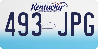 KY license plate 493JPG