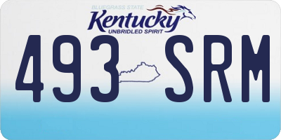 KY license plate 493SRM